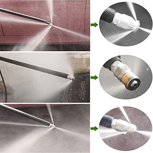 Sewer Jetter Kit 100FT for Pressure Washer, 5800PSI Drain Cleaner Hose - Image 5
