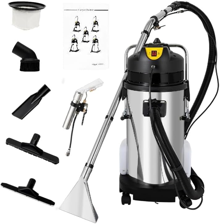40L/11Gal Commercial Carpet Cleaner, 3 in 1 Multi-Purpose Floor Cleaning Machine Heavy Duty Extractor Vacuum Washing Machine, 1049W Powerful Sofa Curtain Carpet Cleaning Machine by Unknown