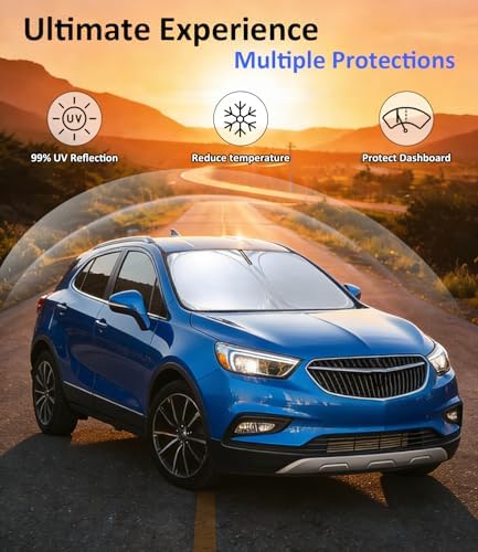 Windshield Sun Shade for 2013-2019 Buick Encore Accessories - Image 3