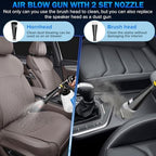 Car Cleaning Gun,High-Pressure Air Blow Gun,Air Cleaning Gun,Air Blow Gun with 2 Set Nozzles &1L Liquid Bottle,Works with Air Compressor,Pro Auto Detailing Tool for Deep Cleaning Interiors & Exteriors - Image 5