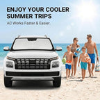 Windshield Sun Shade for Hyundai Venue 2020-2024 2025 Sunshade Front Window Shade Custom Fit Venue Accessories Sun Visor Foldable Shade Blocks UV Rays Accessories - Image 4