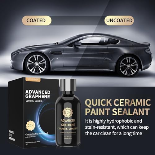 20H Advanced Graphene Ceramic Coating for Cars, Ceramic Car Auto Detailing kit (70ml), 10+ Years of Long Lasting Protection,Ultra High Gloss,Apply After Car Wash & Paint Correction - Image 5