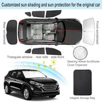 TINGLU Window Shades for Hyundai Tucson 2016-2021 (Not for 2022 Tucson) Accessories Car Side Full Windows Rear Triangular Windshield Sun Shade Sun UV Rays Privacy Protection for Camping Napping 8PCS - Image 3