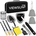 Windshield Cleaner Tool, 13Pcs Car Interior Cleaning Kit, Car Detailing Kit Interior Cleaner, Car Detailing Brushes, Car Cleaning Gel, Inside Cleaning Supplies Accessories for Women Men by Viewsun