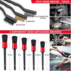 39Pcs Car Wash Cleaning Kit with Foam Gun Sprayer Detailing Brushes Collapsible Bucket Windshield Cleaning Tool Tire Brush Towels Complete Interior Exterior Detailing Set for Car - Image 5