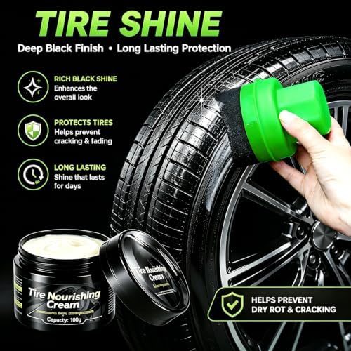 XINDELL Wheel & Tire Cleaning Kit, Deep-Reach Wheel Brush Set for Rims, Spokes, Lug Nuts and Tire Sidewalls, Scratch-Safe Car Detailing Tools with Covered Tire Shine Applicator - Image 4