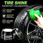 XINDELL Wheel & Tire Cleaning Kit, Deep-Reach Wheel Brush Set for Rims, Spokes, Lug Nuts and Tire Sidewalls, Scratch-Safe Car Detailing Tools with Covered Tire Shine Applicator - Image 4