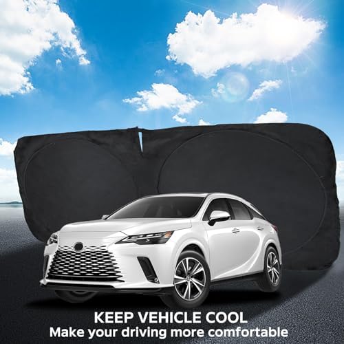 Windshield Sun Shade for 2016-2022 Lexus RX 350 450h Sunshade Window Visor - Image 4