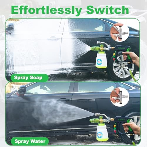 DUSICHIN Pressure Washer Attachment Gun Short Wand Lance Snow Foam Cannon - Image 3