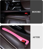 IHOTDER 2PCS Car Seat Gap Filler,Super Flexible Car Side Seat Gap Filler Car interior Accessories,Universal CCar Organizer Between Seats for Tightly Filling Seat Gaps (Pink)…… - Image 5
