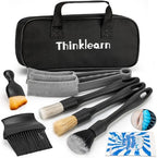 ThinkLearn Car Detailing Kit Brush Set with Cleaning Gel, Car Accessories by THINKLEARN