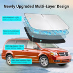 Windshield Sun Shade for Dodge Caravan 2006-2024 Sunshade - Image 3