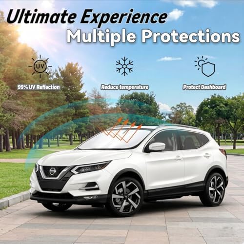Windshield Sun Shade for Nissan Rogue Sport 2017-2024 Accessories - Image 3