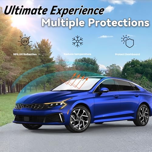Windshield Sun Shade for 2021-2025 2026 Kia K5, GT-Line, GT, Sedan - Image 3