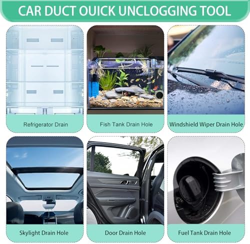 Auto Sunroof Drain Cleaning Tool, 120 Inch Long Flexible Tube Cleaning Brush, Extra Long Pipe Cleaners for Car Sunroof, Windshield Wiper Drain Hole, Trunk Drain & Sewer Maintenance - Image 5