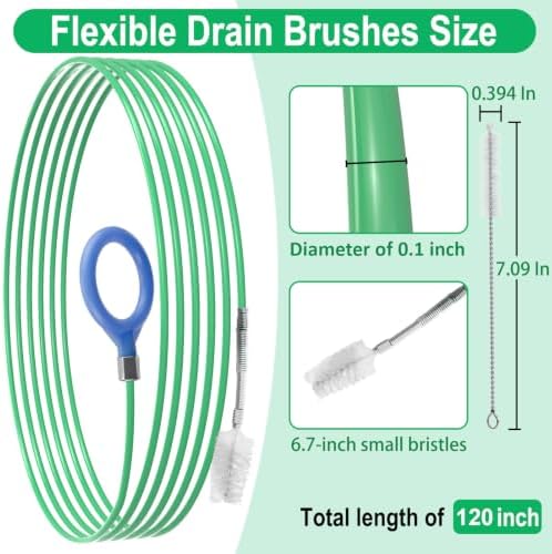 ecocstm Auto Sunroof Drain Cleaning Tool, 120 Inch Flexible Drain Brush - Image 2