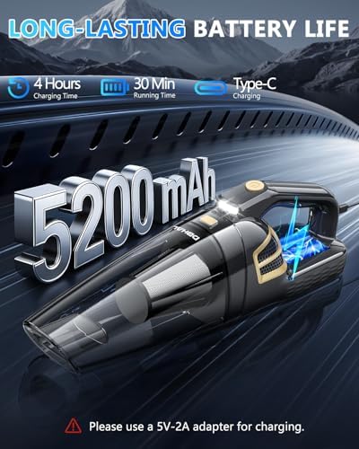 Handheld Vacuum Cordless Rechargeable, Hand Held Car Vacuum Cleaner - Image 5
