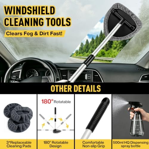 40 Pcs Car Detailing Kit Interior, Tote Includes Premium Drill Brush - Image 6