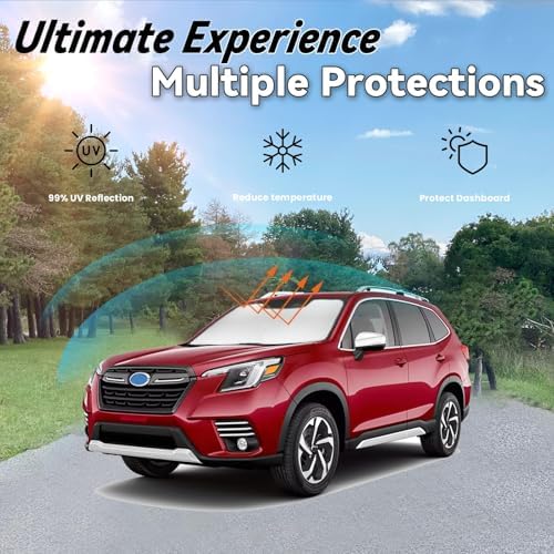 Windshield Sun Shade for Subaru Forester 2026 2025-2019 - Image 3