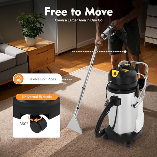 40L Carpet Cleaning Machine 3 in 1 Spraying Floor Brush Cleaner Extractor - Image 5