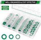 160PCS A/C Compressor Seal Washers Assortment Kit, A/C Gaskets - Image 4