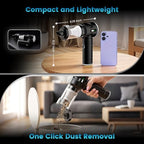 Wansimoo Handheld Car Vacuum Cleaner,25000PA Strong Cyclonic Suction Foldable Mini Vacuum Portable Cordless with Digital Display and One Touch Dust Removal for Car, Home, Office, Kitchen (Silver) - Image 4