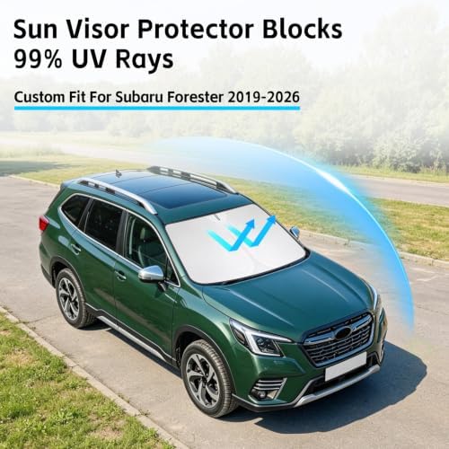 Windshield Sun Shade for Subaru Forester 2019-2026 Sunshade - Image 2