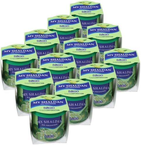 Pack of 12 My Shaldan Japanese Car Cup-Holder Natural Air Freshener Cans (Lime Scented) by AutoDynasty