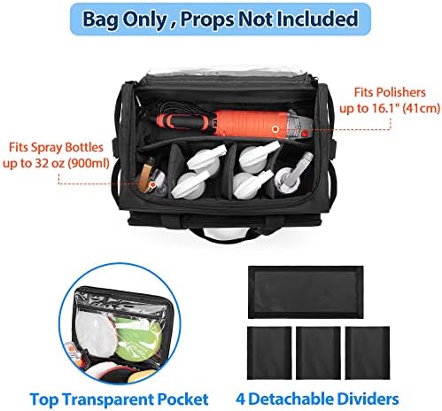 samdew Large Detailing Bag for Auto Detailing Supplies Storage, Bag Only - Image 2