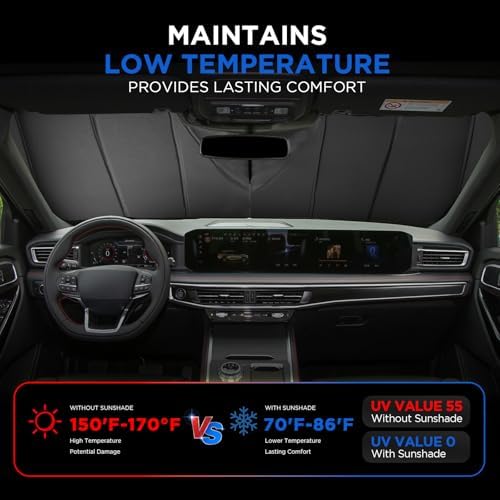 MAIKER Windshield Sunshade Compatible with Chevrolet Equinox 2018-2024 - Image 6