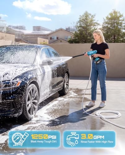 SEESII Cordless Pressure Washer 1250PSI, Portable Power Washer - Image 2