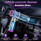 Car Vacuum 3 in 1 High Power Cordless Mini Vacuum Cleaner & Air Blower, 25000PA Suction 250000RPM Air Duster, 6000mAh Portable Handheld Small Vacuum Cleaner for Car Home Office - Image 5