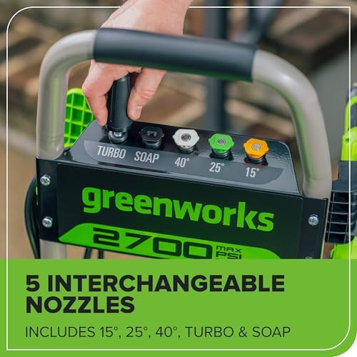 Greenworks 2700 PSI (2.3 GPM Max) Brushless Electric Pressure Washer - Image 5