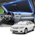 for Toyota Camry Windshield Sun Shade 2007-2011, Double Layer 240T Front Window UV Blocking Visor, Custom Fit Foldable Car Sunshade for Summer by AuyNeas
