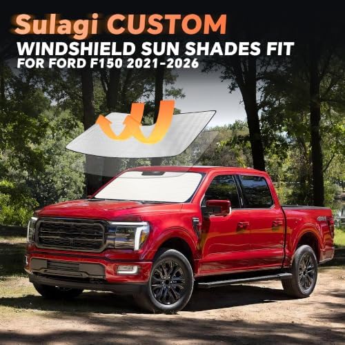 Windshield Sun Shade for Ford F150 2021-2026 - Image 6