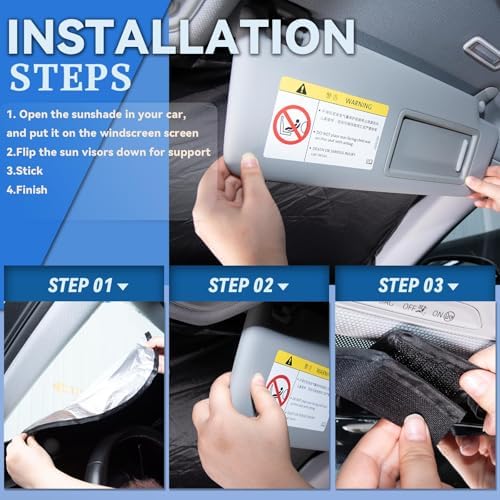 Windshield Sun Shade for 2022-2026 Nissan Frontier Sunshades - Image 4