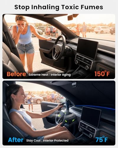 REEVAA Car Windshield Sun Shade for Toyota 4Runner 2026 - Image 2