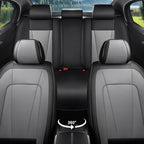 Car Seat Covers Full Set Fit For Hyundai Ioniq 6 2023-2026 ,Black&Gray | Premium Faux Leather, Waterproof, Anti-Slip, Airbag Compatible, Breathable, Car Seat Protectors, 2 Rows 5 Seats - Image 3