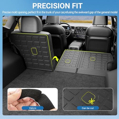 Xipoo Backrest Mat Compatible with 2022-2024 2025 2026 Tucson | TPE Trunk Mat (NO Hybrid) Cargo Liner Replacement For 2022-2025 2026 Tucson Accessories (Backrest Mat) - Image 2