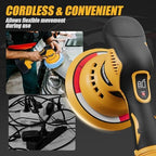Cordless Car Polisher for Car Detailing Compatible, Yellow - Image 4