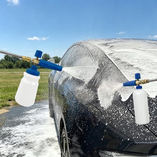 ESP Car Wash Foam Cannon, 1/4" Quick Connect Foam Gun with Adjustable Spray, Alloy Body, Wide Mouth Bottle & Versatile Converter for Car Cleaning & Outdoor Use - Image 7