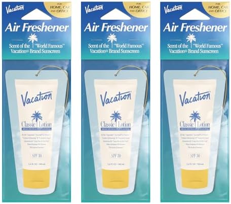 Vacation Car Air Freshener 3-Pack, Classic Scent by Vacation