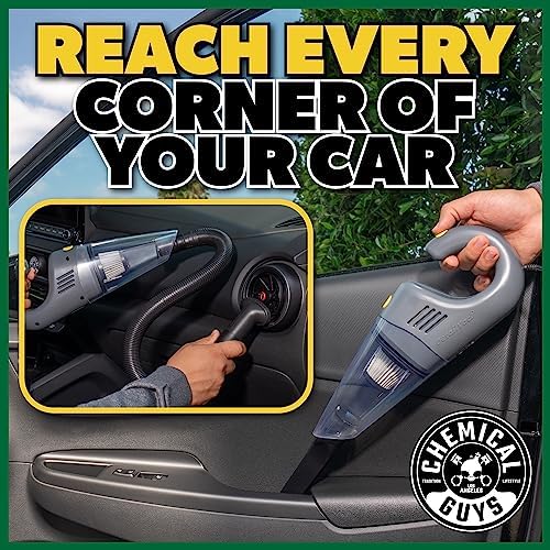 Chemical Guys EQP410 DetailVac Handheld Portable Car Vacuum, 110w 8.8amp Electric Motor, (Great for Cars, Trucks, SUVs, Motorcycles, RVs, Home, Pets, Kids, Office, and On The Go) Gray - Image 4