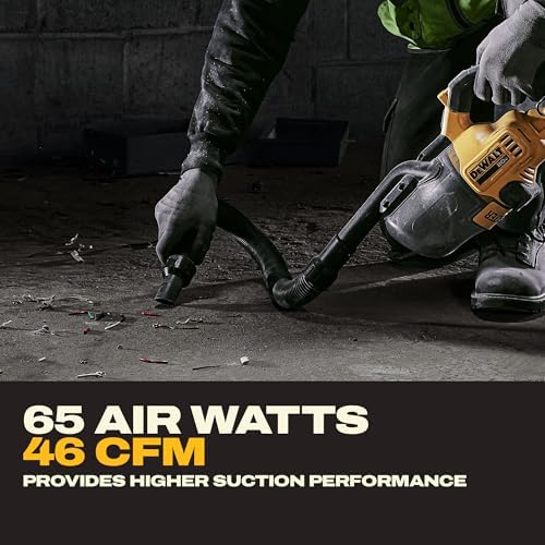DEWALT 20V Handheld Vacuum Cordless, Car Vacuum with HEPA Filter, 6 Attachments and LED Light, High Performance Dry Only Small Shop Vac, Battery Not Included (DCV501HB) - Image 6