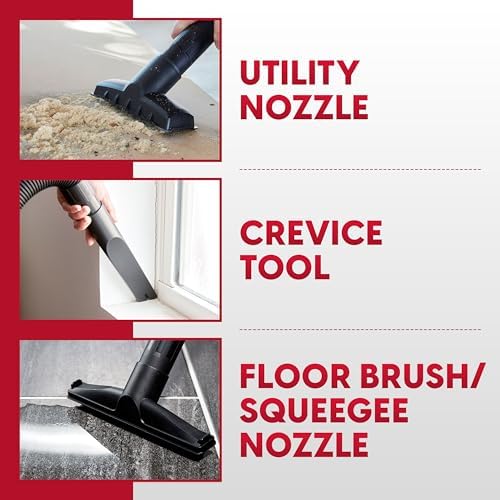Vacmaster VOC812SF 1101 8-Gal 6 Peak HP Stainless Steel Wet/Dry Vac Red - Image 7