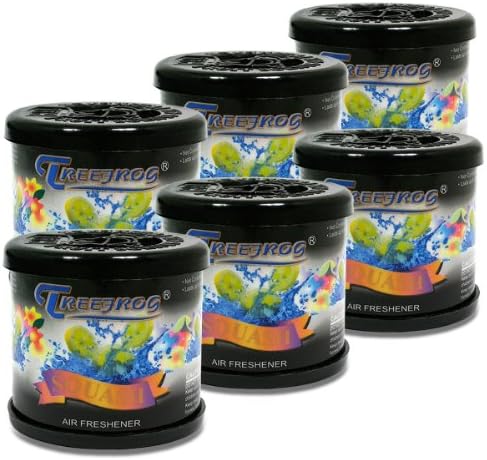 Auto Dynasty TreeFrog Gel-Typed Automotive Cup-Holder Air Freshener - Squash Scented (Pack of 6) by AutoDynasty