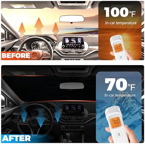 Foldable Front Windshield Sunshade fit for Nissan Altima 2019-2026 - Image 3