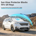 Windshield Sun Shade for Kia Carnival 2015-2026 Sunshade - Image 2