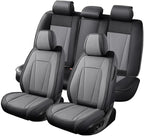 Car Seat Covers Full Set Custom Fit for Acura TSX 2004-2014 , Black&Gray | Premium Faux Leather, Waterproof, Anti-Slip, Airbag Compatible, Breathable, Car Seat Protectors, 2 Rows 5 Seats - Image 8