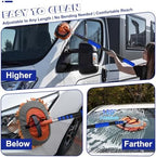 26Ft Reach Car Wash Kit with 5-20FT Telescopic Extension Pole, Car Wash Brush with Long Handle, Wheel Tire Brush, Car Wash Mop, Mitt, Squeegee for Cleaning Car, SUV, RV, Boats, Solar Panels - Image 3